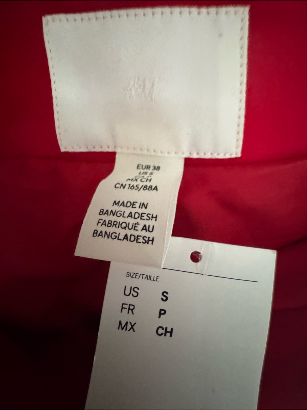 Red Off Shoulder Blazer Dress Double Breasted Tailored Coat Dress S - Picture 7 of 7